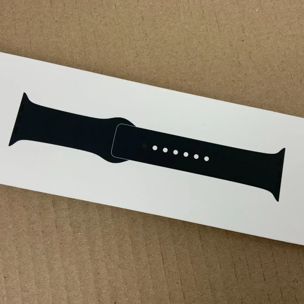 New Authentic Apple Watch Sport Band In Midnight Color 41mm